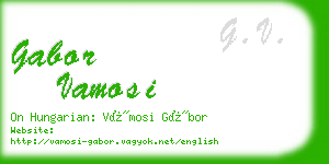 gabor vamosi business card